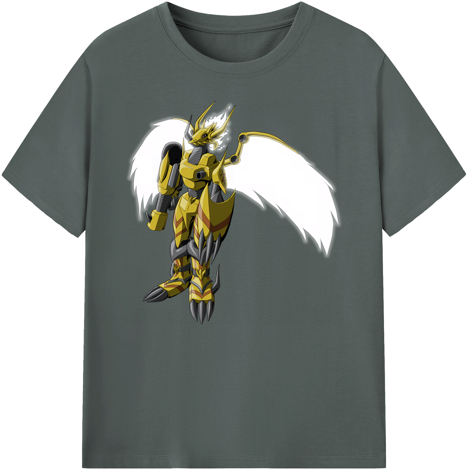 （画像用） Digimon デジタルモンスター/デジモン 綿100％ メンズ半袖Tシャツ｜肌触りやわらか＆通気性